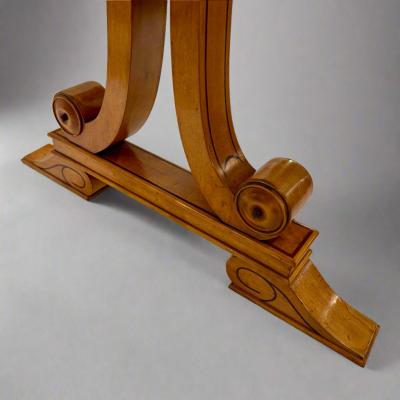 Biedermeier Oval Library Table