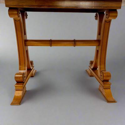 Biedermeier Oval Library Table