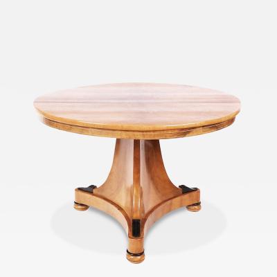 Biedermeier Parcel Ebonized Center Table