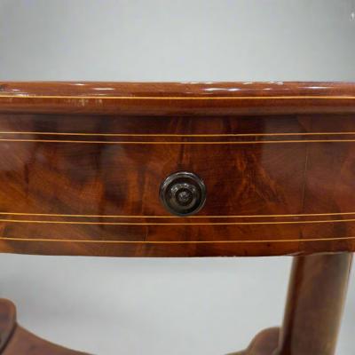 Biedermeier Period Oval Library Table desk Germany circa 1820