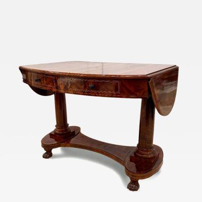 Biedermeier Period Oval Library Table desk Germany circa 1820