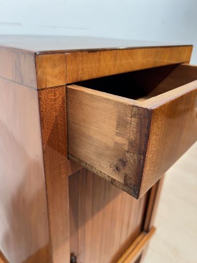 Biedermeier Pillar Cabinet Cherry Veneer South Germany circa 1820