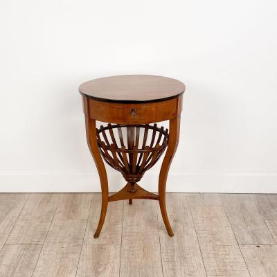 Biedermeier Round Work Table 19th century