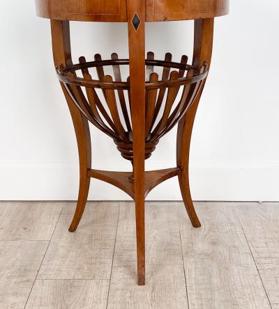 Biedermeier Round Work Table 19th century