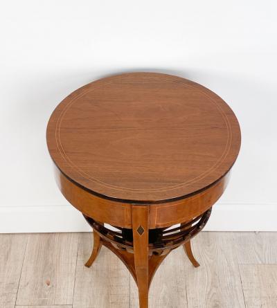 Biedermeier Round Work Table 19th century