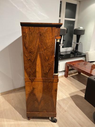 Biedermeier Secretaire Walnut Maple Paw Feet Austria circa 1820