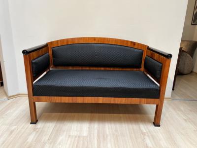 Biedermeier Sofa Cherry Veneer Horsehair South Germany circa 1830