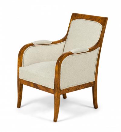 Biedermeier Square Back Birch Armchair