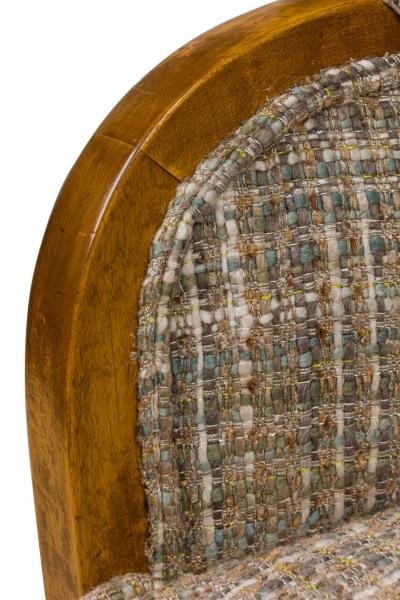 Biedermeier Square Back Birch Armchair