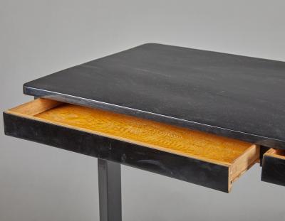Biedermeier Style Black Lacquer Table