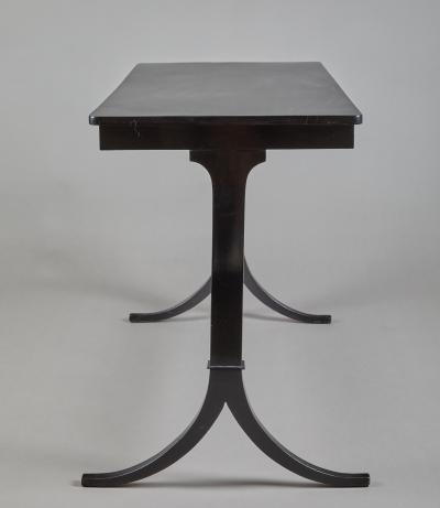 Biedermeier Style Black Lacquer Table