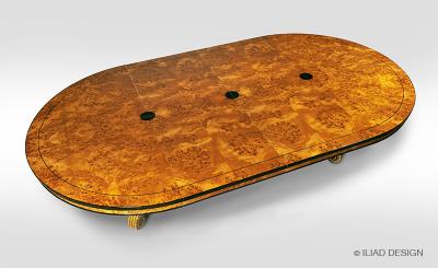 Biedermeier Style Round Dining Table by Iliad Design