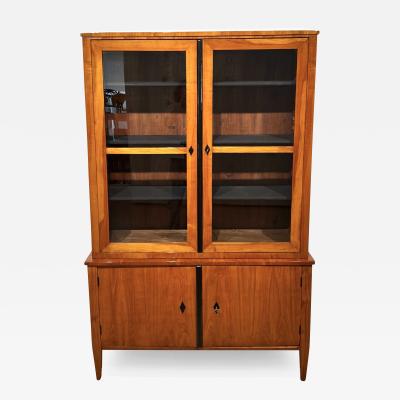 Biedermeier Top Showcase or Vitrine Cherry wood South Germany circa 1830