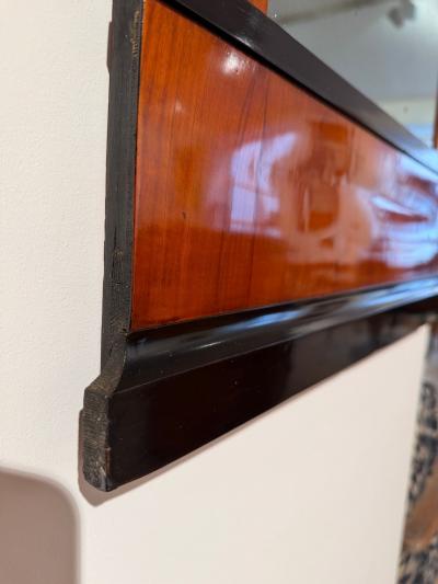 Biedermeier Wall Mirror Cherry Veneer Ebonized South Germany circa 1820