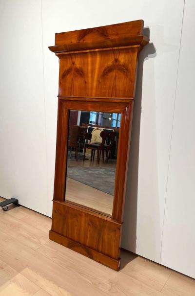 Biedermeier Wall Mirror Cherry Veneer South Germany circa 1830