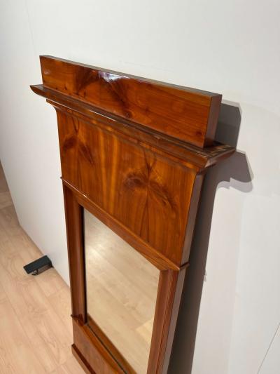 Biedermeier Wall Mirror Cherry Veneer South Germany circa 1830