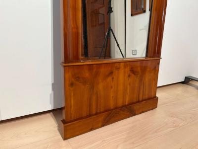 Biedermeier Wall Mirror Cherry Veneer South Germany circa 1830