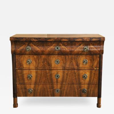 Biedermeier Walnut Bureau Commode Vienna c 1825 