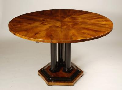 Biedermeier Walnut Center Hall Table