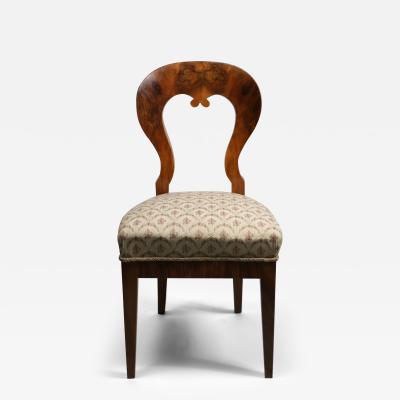 Biedermeier Walnut Chair Vienna c 1825