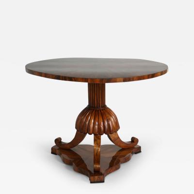 Biedermeier Walnut Salon Table Vienna c 1825 