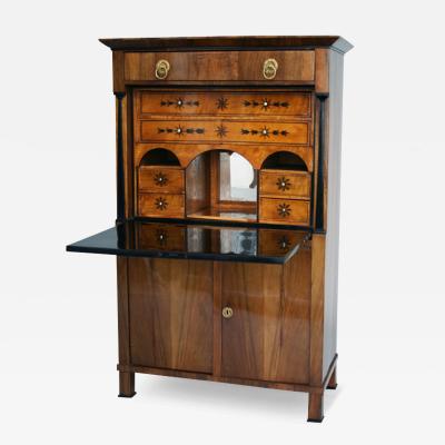 Biedermeier Walnut Secretaire Austria c 1825 30 