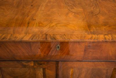 Biedermeier Walnut Secretary Chest