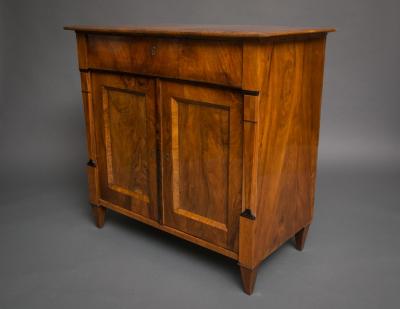 Biedermeier Walnut Secretary Chest