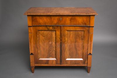 Biedermeier Walnut Secretary Chest