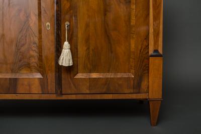 Biedermeier Walnut Secretary Chest