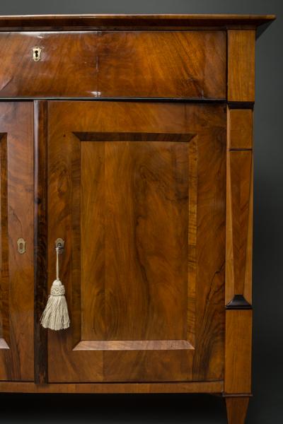 Biedermeier Walnut Secretary Chest