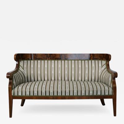 Biedermeier Walnut Sofa Vienna c 1825 30 