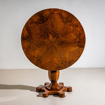 Biedermeier Walnut Tilt Top Center Table circa 1830 40