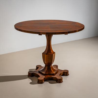 Biedermeier Walnut Tilt Top Center Table circa 1830 40