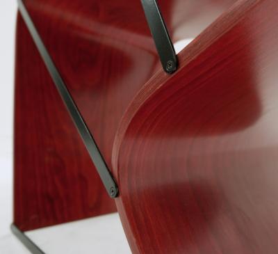 Bieke Hoet Contemporary Modern Sexibiti Chair in Red by Bieke Hoet