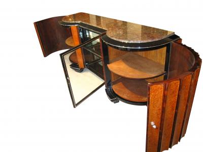 Big Art Deco Sideboard Amboyna Root and Rosewood ca 1925