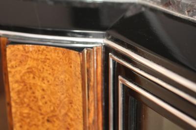 Big Art Deco Sideboard Amboyna Root and Rosewood ca 1925