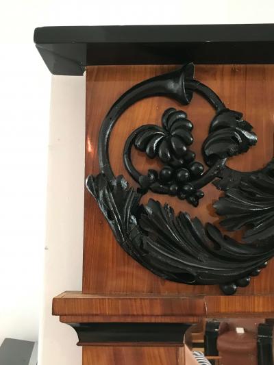 Big Empire Mirror Mahogany Carved Decor South Germany circa 1810