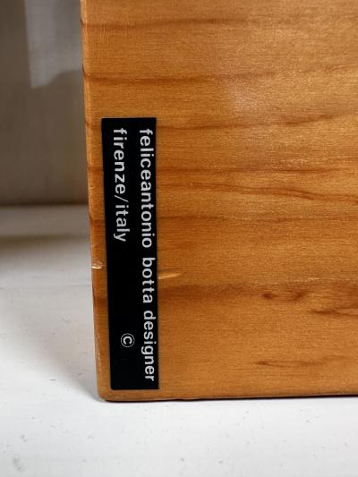 Big Picture Frame in Pine Wood Steel by Felice Antonio Botta Italy 1970s