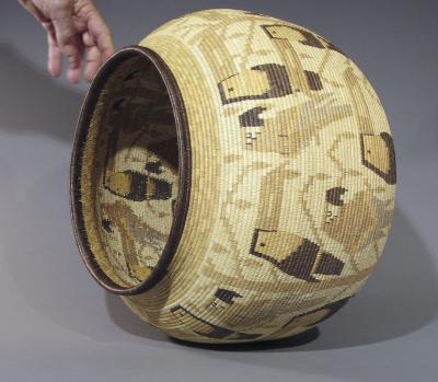 Bila Membora Parrots Toucans Basket by Bila Membora Panama Rainforest Basket