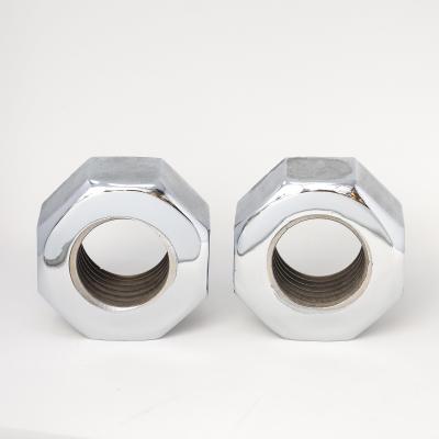 Bill Curry Pair of Bill Curry Design Line Nut Bookends Nickel Chrome Cast Iron Signed