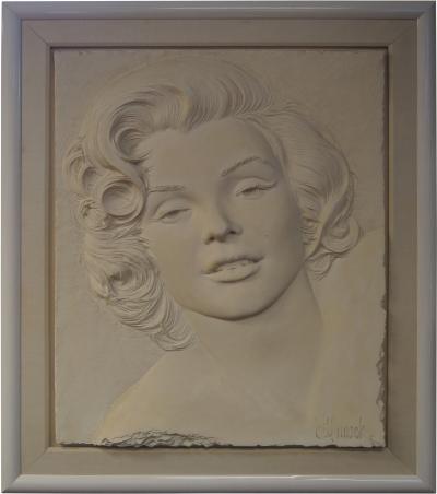 Bill Mack Bas Relief of Marilyn Monroe by Bill Mack