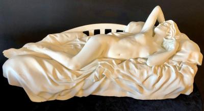 Bill Mack Tranquility Sculpture Bronze with White Patina