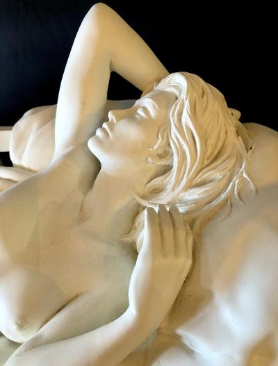 Bill Mack Tranquility Sculpture Bronze with White Patina
