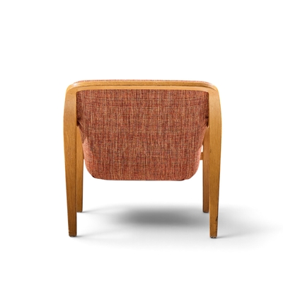 Bill Stephens Bill Stephens for Knoll Model 1315 Mid Century Bentwood Lounge Chairs Pair