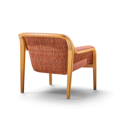 Bill Stephens Bill Stephens for Knoll Model 1315 Mid Century Bentwood Lounge Chairs Pair