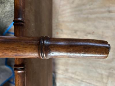 Billy Baldwin Handsome Faux Bamboo 2 Tier Console Table Mid Century Modern