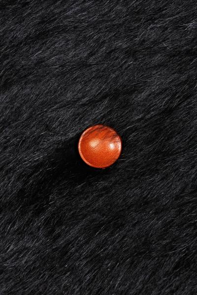 Billy Baldwin Pair of Billy Baldwin Style X Stools in Black Cowhide Cognac Leather c 1970s