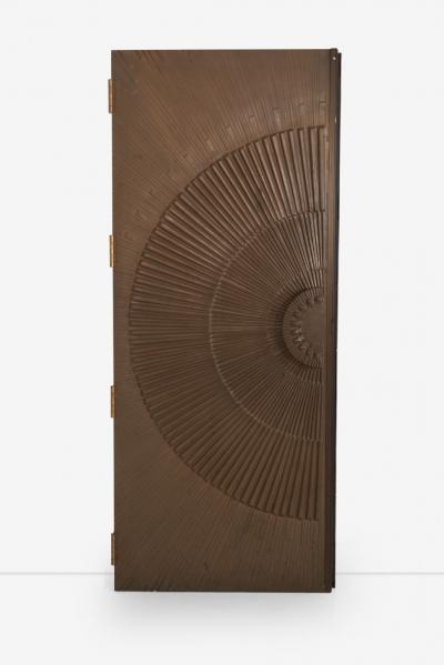 Billy Joe McCarroll and David Gillespie Bronze Brutalist Heroic Sunburst Doors