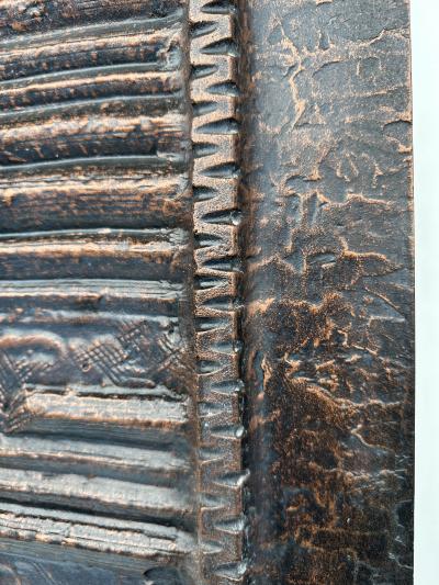 Billy Joe Mccarroll David Gillespe Brutalist Aluminum Door Panel in Anodized Bronze Copper Finish